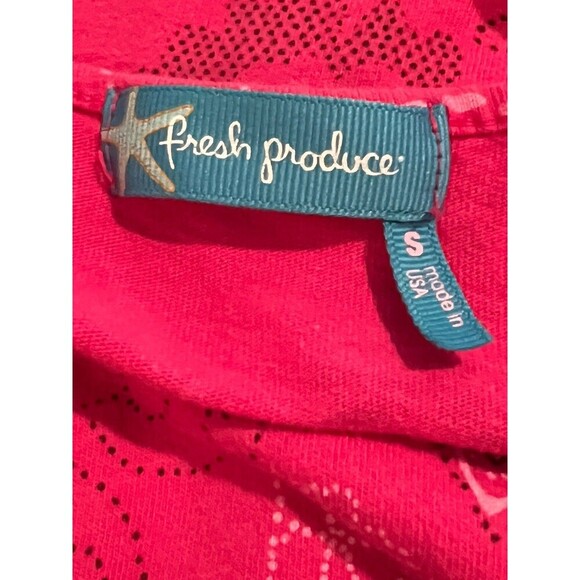Fresh Produce Pink Tank Dress Retro Floral Print Pockets USA Made Women’s Small - Picture 6 of 7